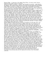 Essays 'Reaction Paper - A reaction to the speaker David Wilson, who gave a guest lectur', 1.