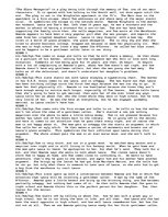 Essays 'Summary of Glass Menagerie', 1.