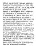 Essays 'Living on Mars', 1.