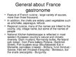 Presentations 'France - Gastronome Paradise', 5.