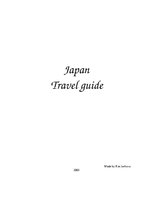 Summaries, Notes 'Tourist Route in Japan', 1.