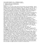 Essays 'Plant Systems Question', 1.