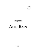 Research Papers 'Acid Rain', 1.