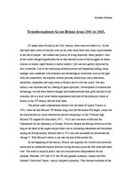 Essays 'Transformations: Great Britain from 1901 to 1945', 1.