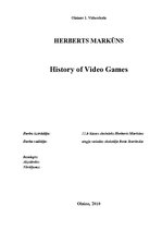 Research Papers 'History of Video Games', 1.