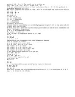 Summaries, Notes 'Pythagorean Triples', 2.