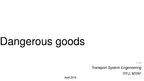 Presentations 'Dangerous Goods', 1.