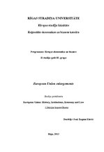 Essays 'European Union Enlargements', 1.