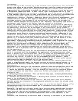 Essays 'Decision Making in Modern Organizations', 1.