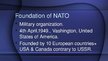 Presentations 'North Atlantic Treaty Organization', 3.
