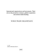 Research Papers 'World Trade Organization', 1.