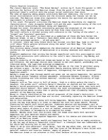 Essays '"The Great Gatsby" by F. Scott Fitzgerald.', 1.