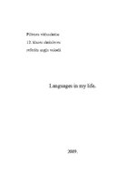 Research Papers 'Languages in My Life', 1.