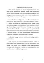 Research Papers 'Languages in My Life', 3.