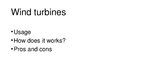 Presentations 'Wind Turbines', 2.