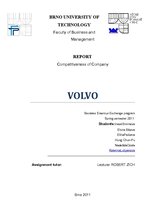 Research Papers 'Competitiveness of Company "Volvo"', 1.