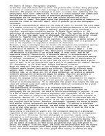 Essays 'The Impacts of Images: Photographic Languages', 1.