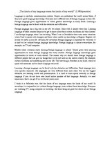 Essays '"The Limits of My Language Mean the Limits of My World". L.Wittgenstein', 1.