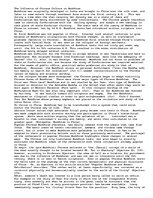 Essays 'The Influence of Chinese Culture on Buddhism', 1.