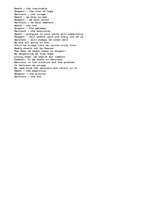 Essays 'Death Despair Darkness', 1.