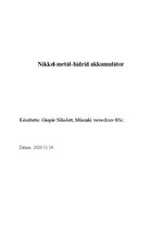 Essays 'Nikkel-metál-hidrid akkumulátor', 1.