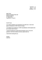 Samples 'Application Letter', 1.