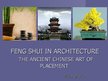 Presentations 'Feng Shui in Architecture', 1.