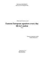 Research Papers 'Eastern European Squatters Every Day Life in London', 1.