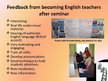 Presentations 'Using English Video at the Lessons', 14.