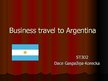 Presentations 'Business Travel to Argentina', 1.