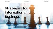 Presentations 'Strategies for International Business', 1.