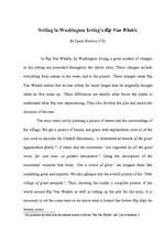 Research Papers 'Setting in Washington Irving’s Rip Van Winkle', 1.