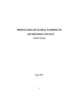 Research Papers 'Propaganda of Global Warming in Advertising Context', 1.