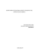 Research Papers 'Review Paper of the National Security Strategy of the United States of America', 1.
