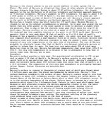 Essays 'Mercury (Planet)', 1.