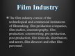 Presentations 'Film Industry', 3.